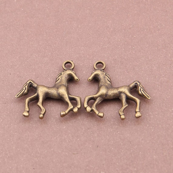 6pcs antiqued bronze horse disign pendant charm G1407 6pcs antiqued bronze horse disign pendant charm G1407