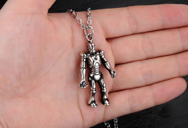 Soldier TengYi-925 Big Biker Necklace Warrior Men Necklace Charm Pendant Stainless Steel Necklace Pendant