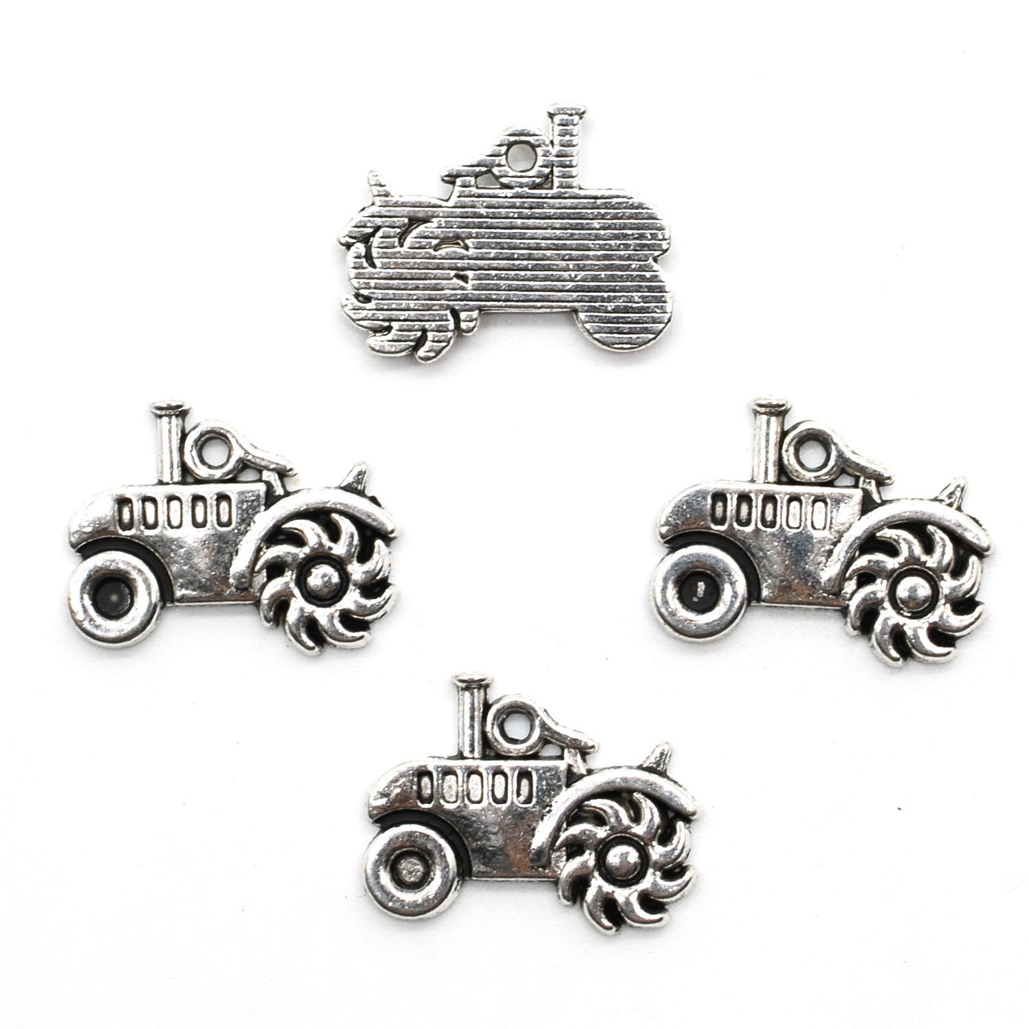 20PCS or 50PCS Antique Silver TRACTOR Charm Pendant Farm | Etsy