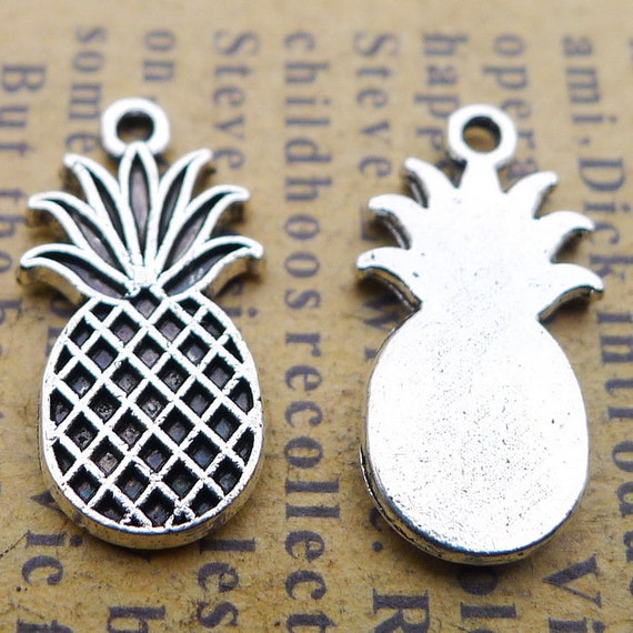 30PCS Enamel Pineapple Fruit Charms Pendant DIY Jewelry Making Necklace Brace Lo 30PCS Enamel Pineapple Fruit Charms Pendant DIY Jewelry Making Necklace Brace Lo