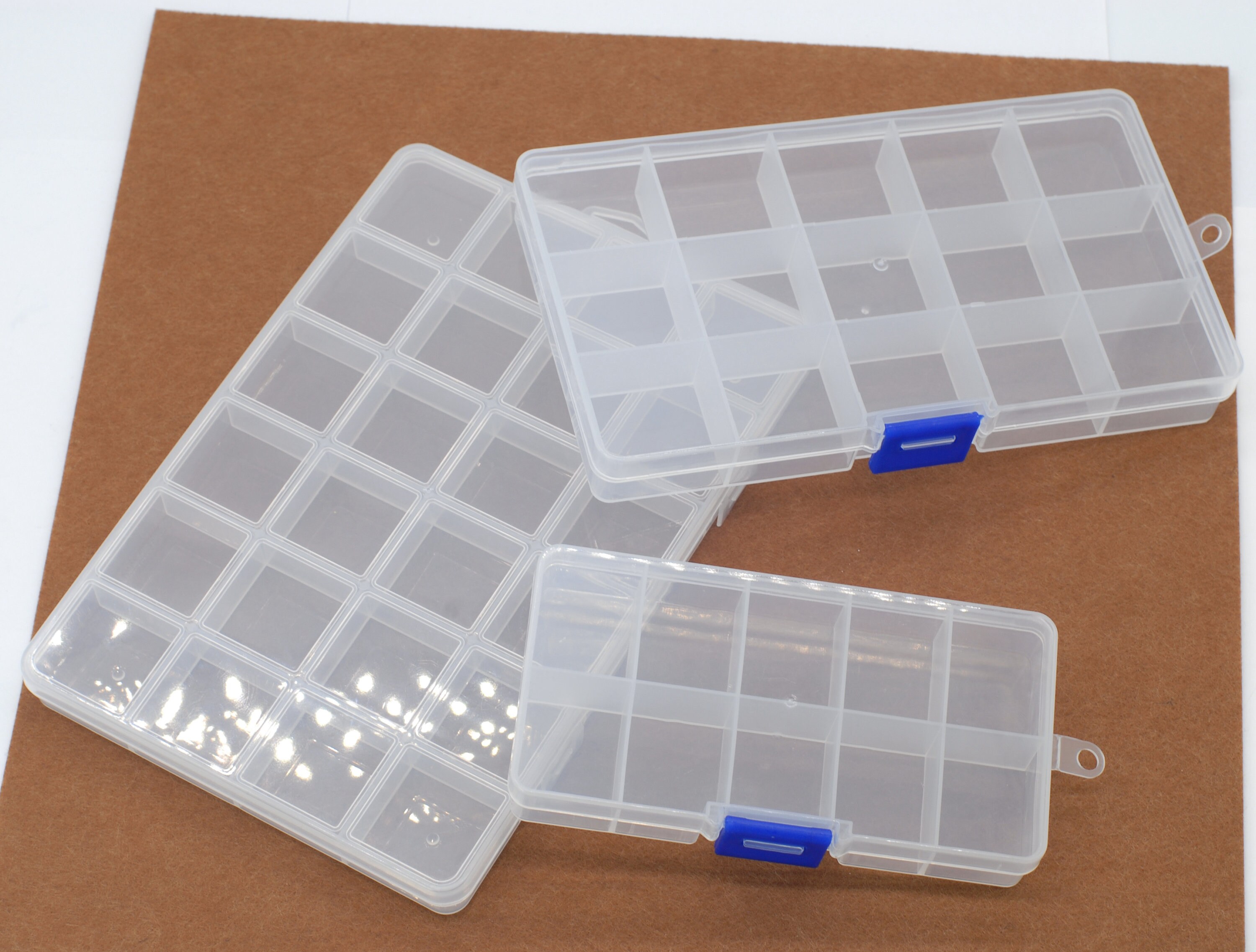 Bead Organizer With Lid, 12 Small Compartments and One Large Compartment 