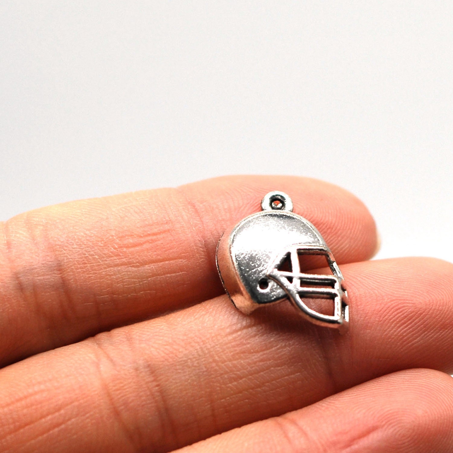 20 or 50PCS Antique Silver Football Helmet Charm Pendant Etsy