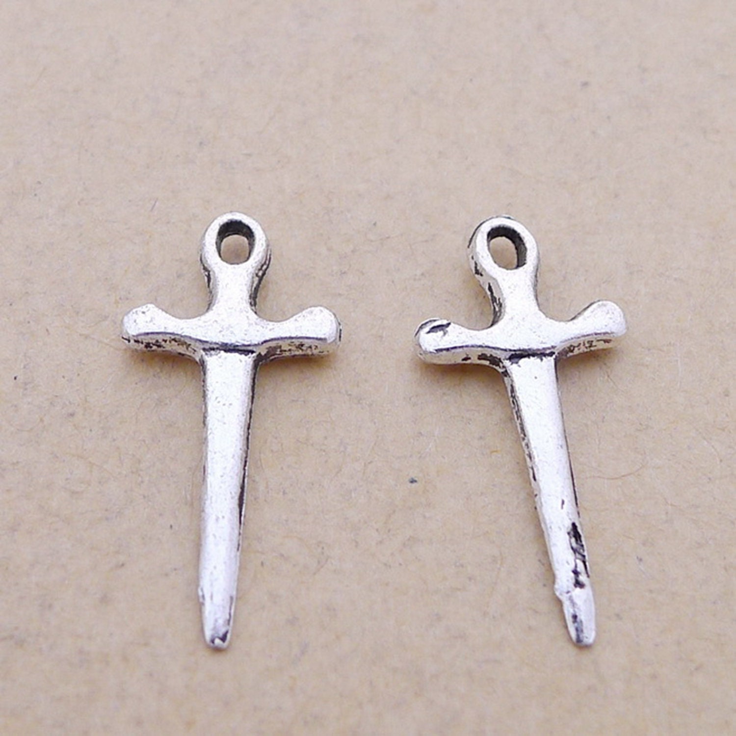 80Pcs Cross Charms Pendants Alloy Easter Holidays Jewelry Findings