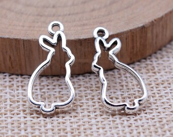 【AND A ASH】Parts Bunny Silver 5 Bunny Rabbit 3D Silver Tone Charms SC2912 - Etsy