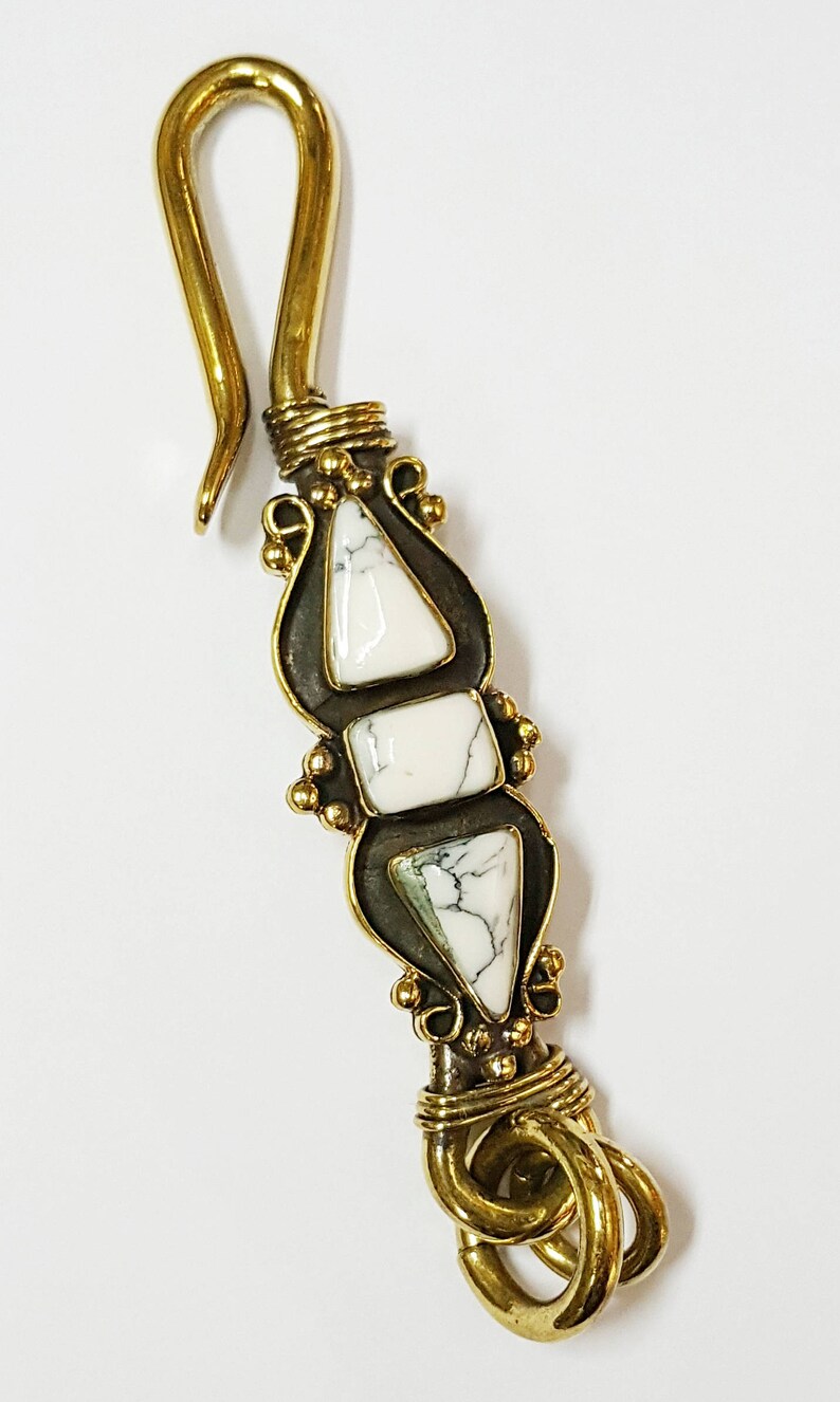 Vintage Brass Keychain Key Ring Keyring Men's Gift Snap Etsy