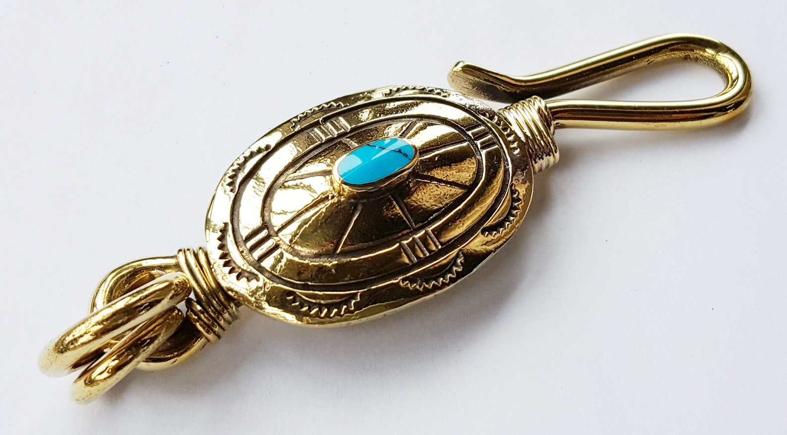 Solid Brass Keychain Keyring Key Ring Key Clip Hoder Hook Etsy