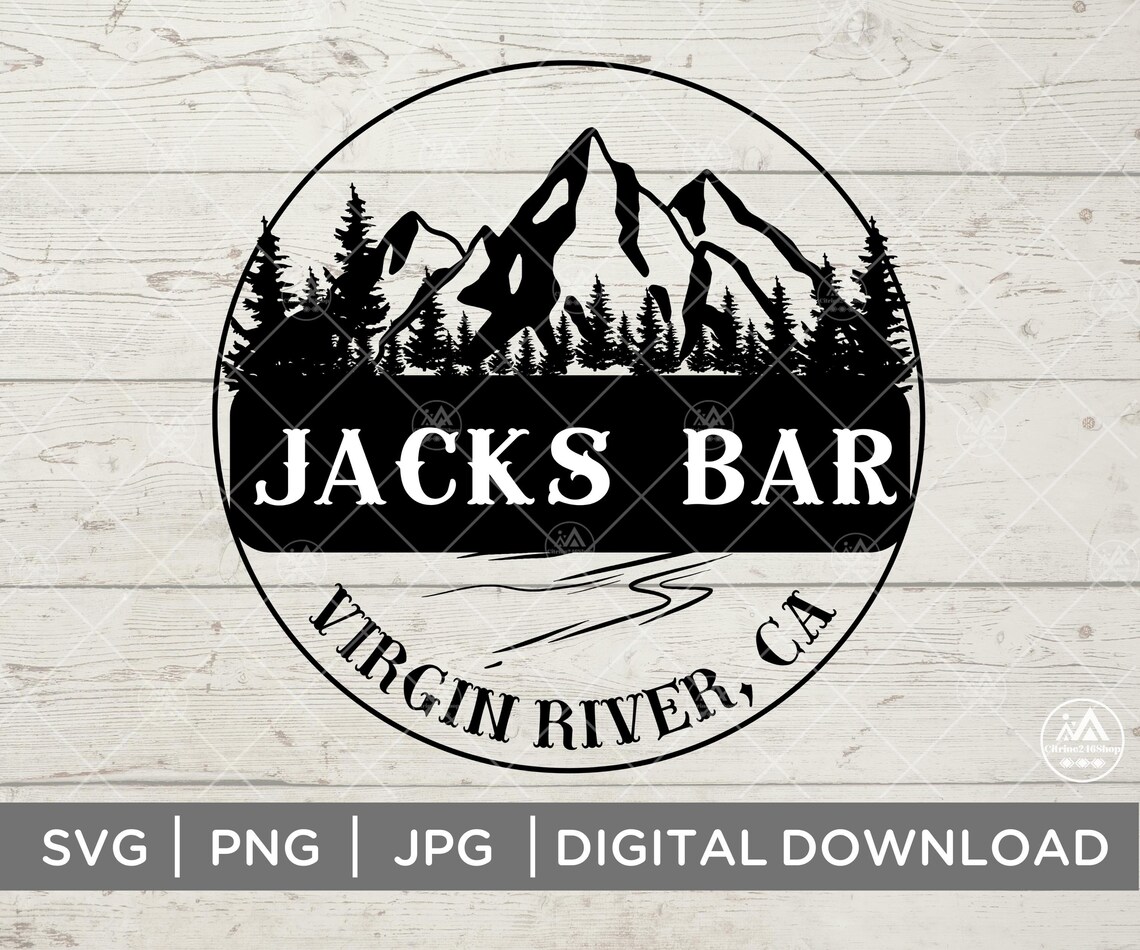 Virgin River Jack's Bar Svg, Png, Jpg, Virgin River Jack's Bar Cut