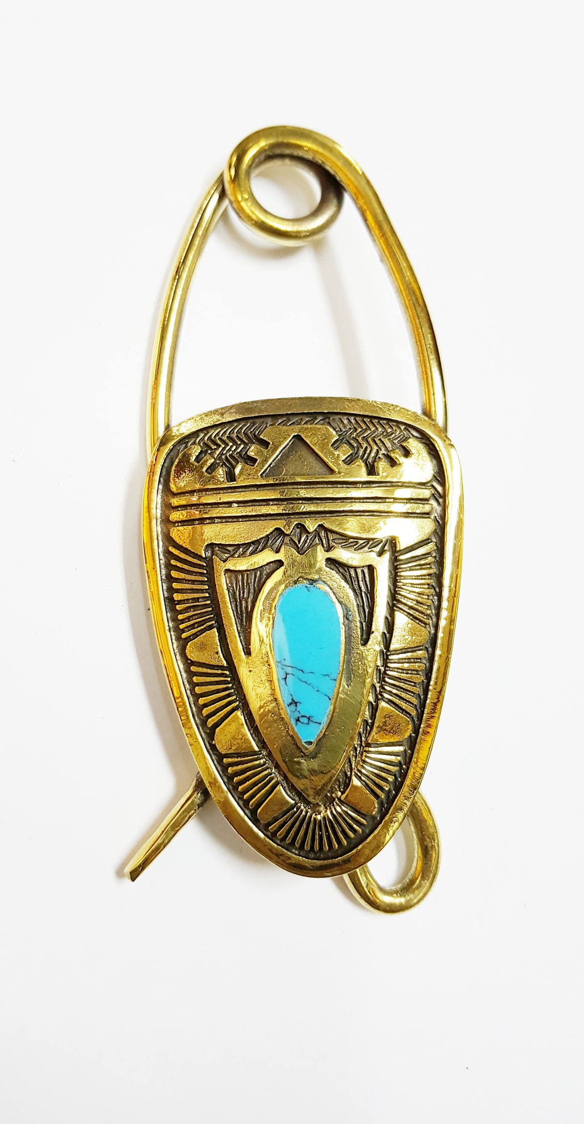 Solid Brass Keychain Key FOB Hopi Jewelry Keyring Hook Wallet Etsy