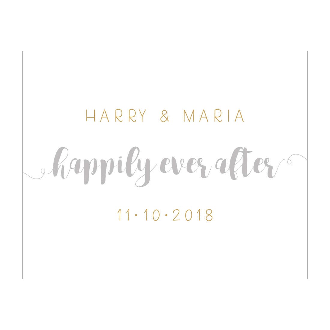 Happily Ever After Wedding Gift Present Romantic Wedding Gift Etsy UK