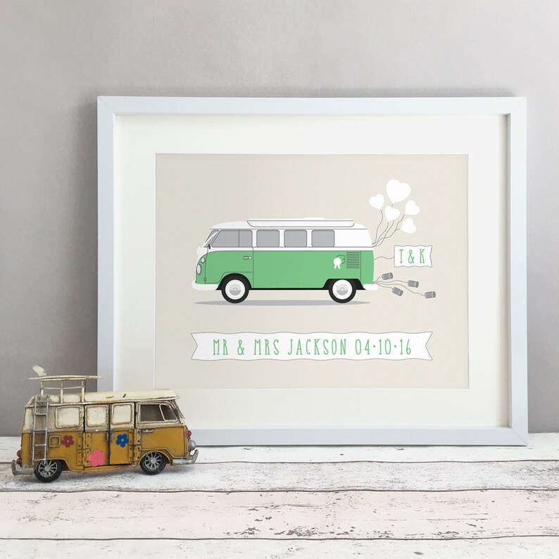Unique Wedding Gift For Couple Camper Van Wedding Present Etsy