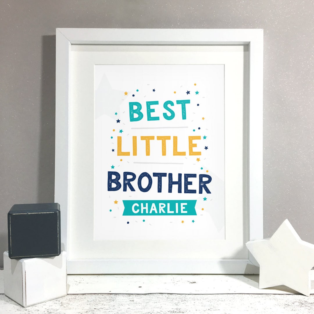 Best Brother Print, Big Brother Little Brother Sign Wall Art ...