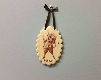 Behave! Krampus Holiday Ornament