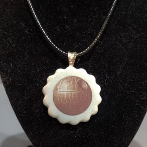 Death Star Ceramic Pendant Necklace