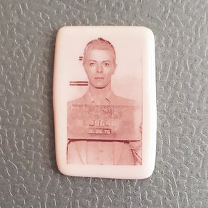 David Bowie Mugshot Magnet