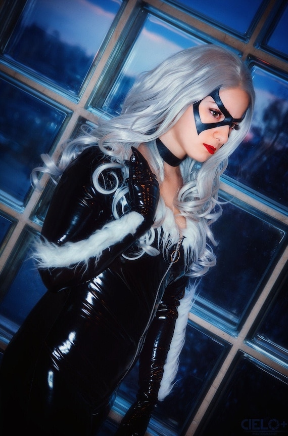 PRINT Black Cat cosplay Spiderman Marvel Comics print Etsy