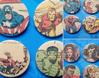 Avengers Comic Book Badge Packs