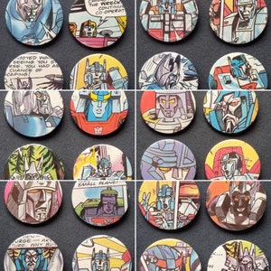 Transformers Comic Book Badge Packs