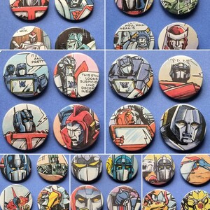 Transformers Comic Book Badge Packs Group 2