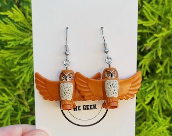 Lego Owl Drop Earrings