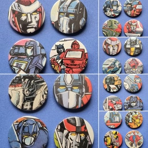 Transformers Comic Book Badge Packs Group 3