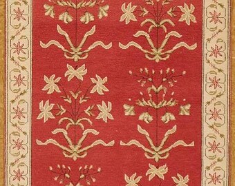 rug runner 2.10 x 9.8 Agra design hand-knotted in Europe