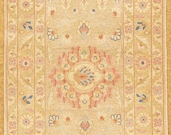 2.9 x 10 Hand Knotted Wool Runner Made In Europe. New Meter Size .84 x 305