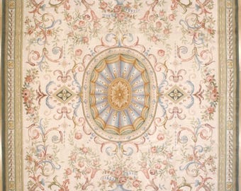 Savonnerie Carpet 10.5 x 14.8 Meter Size 318 x 447 New