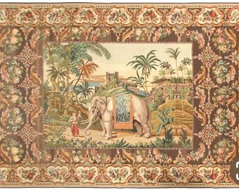 Tapestry Floor Rug 9 x 14 274 x 427 Wool Made by Hand In Romania