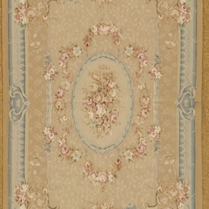4 x 6.1 Aubusson Rug Hand Woven In China, New, Meter 122 x 186