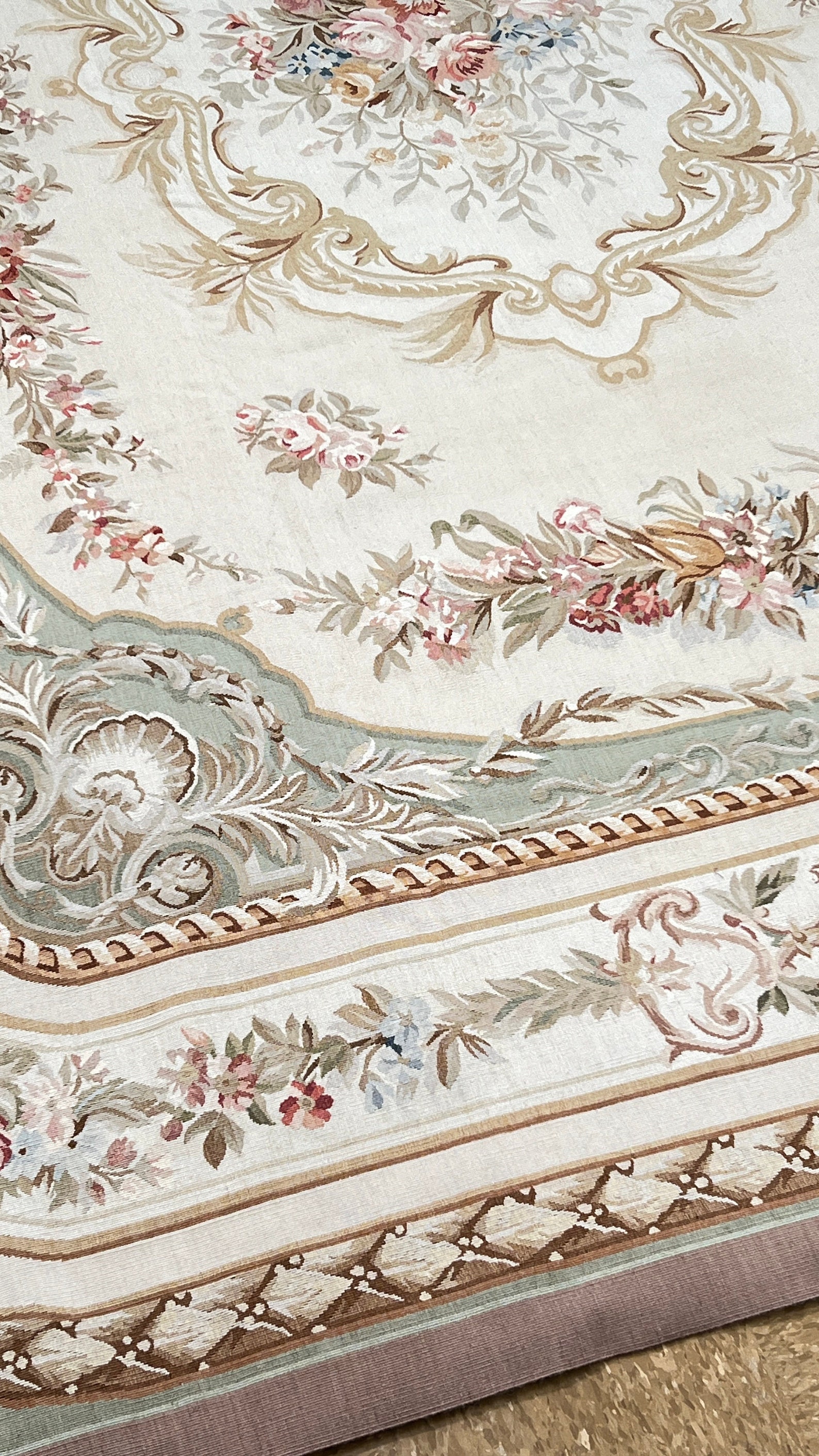 9 X 12 Aubusson Rug, Entirely Hand Woven in the Centuries Old French ...