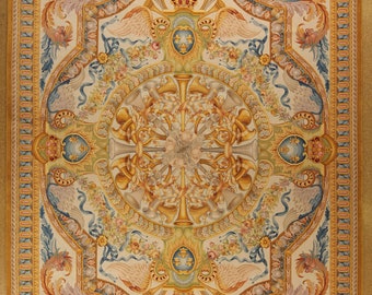 Savonnerie Carpet Of The Highest Quality- Louis XVI Style 13 x 17.7 Meter Size 396 x 536