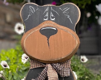 E-PATTERN Critter Stick Leg Bear Wood DIY Pattern