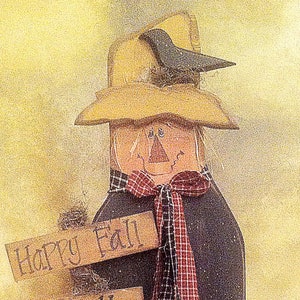 Mail out PATTERN Happy Fall Y&#39;all Standing Scarecrow Wood Craft DIY Pattern