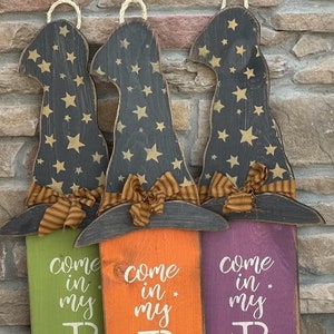 E-PATTERN Come in My Pretties Witch Hat Porch Leaner/Door Hanger Wood Craft DIY Pattern