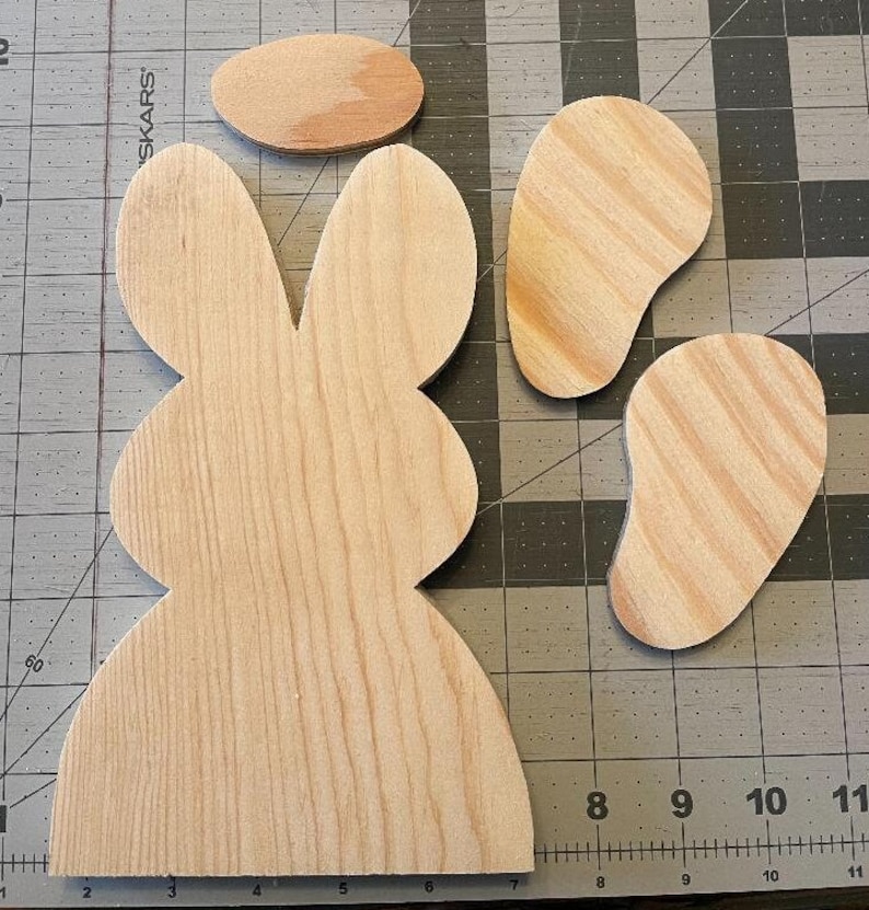 DIY Mini Bunny Shelf Sitter/ Hanger Unfinished Wood Craft - Etsy