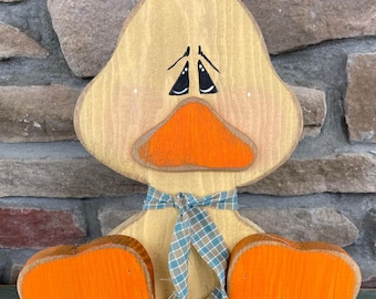 E-PATTERN "Critter Sitter Collection" Piccola paperella seduta" Modello fai da te in legno PDF e svg inclusi