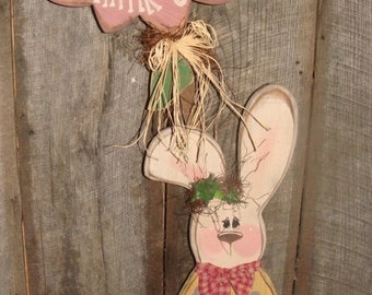 E-PATTERN Think Spring Large Sitting Bunny Wood Craft DIY Pattern