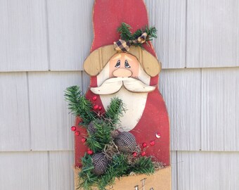 Mail out PATTERN Kringle the Hanging Santa Pocket Wood Craft DIY Pattern