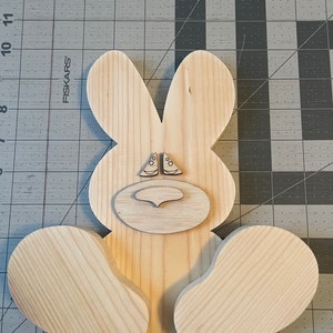 DIY Mini Bunny shelf sitter/ hanger  - Unfinished Wood Craft Kit