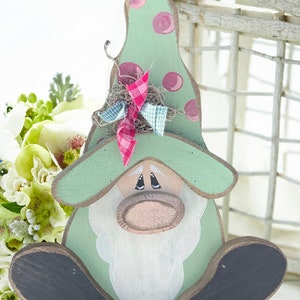 MAIL out -PATTERN Critter Sitter Collection Springtime Gnome Sitter/Hanger Wood Craft DIY Pattern