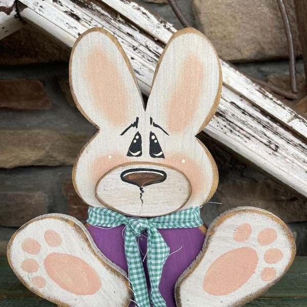 E-PATTERN Mini-Critter Sitter Bunny Wood Craft DIY Pattern pdf and svg files included