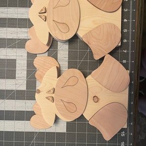 2 Set/Mini- DIY Moose - Unfinished Wood Craft Kit