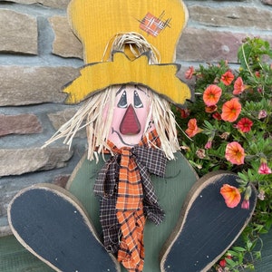 E-PATTERN Critter Sitter Collection Small Scarecrow sitter/hanger Wood Craft DIY Pattern pdf