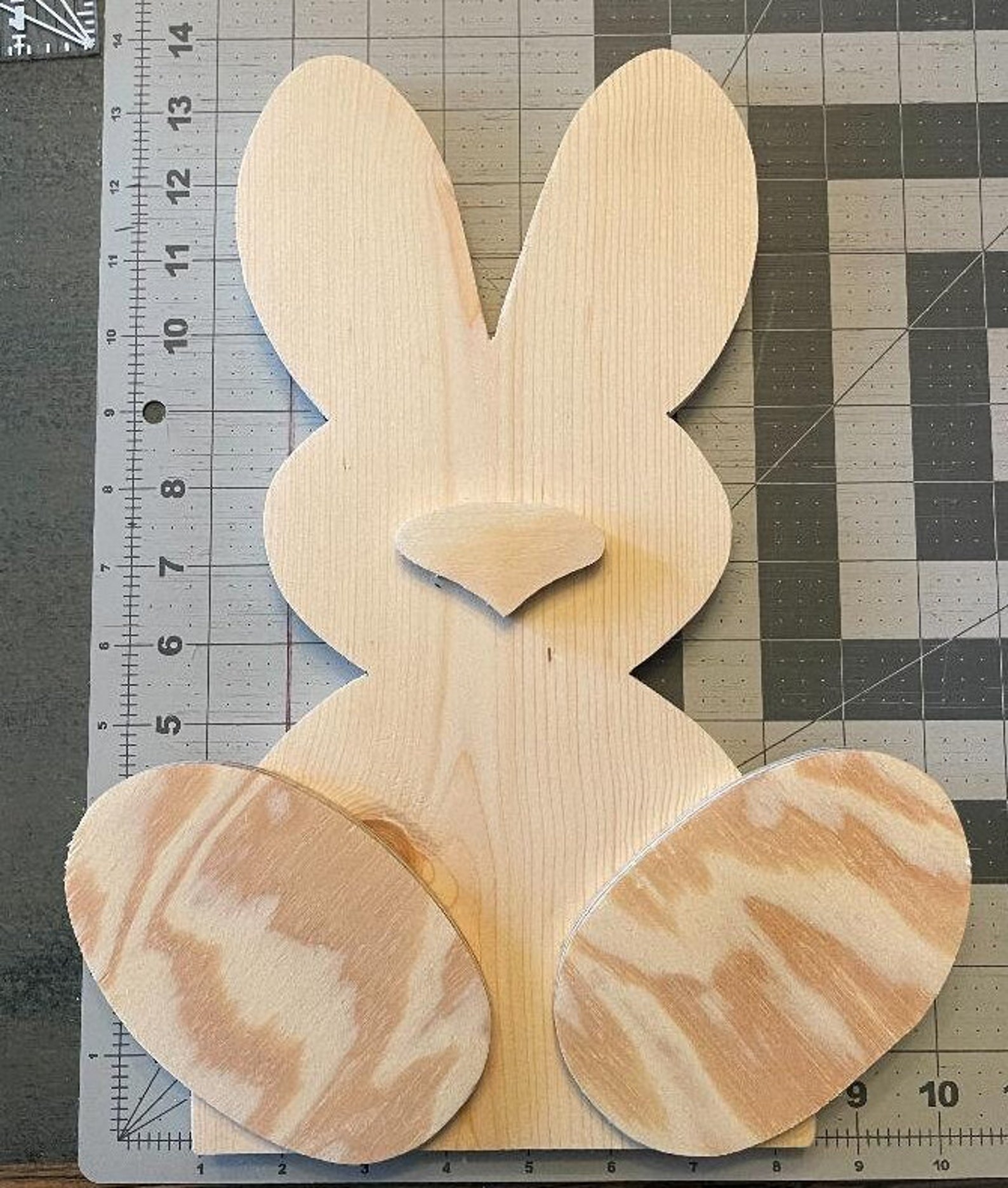 DIY Bunny Shelf Sitter/ Hanger Unfinished Wood Craft Kit - Etsy