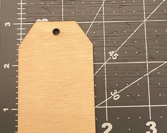 Crafters Pack-25-100 Wood Tags, Unfinished Tags, Tag Cutout, DIY Tags, Craft Tags, Wholesale Craft Tags SIZE: 1.75”x 3”x 1/4” Tags