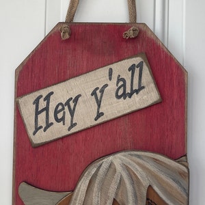 E-PATTERN Highland Kuh Anhänger Türschild Holzhandwerk DIY Muster pdf