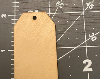 Crafters Pack-25-50-100 Wood Tags, Unfinished Tags, Tag Cutout, DIY Tags, Craft Tags, Wholesale Craft Tags SIZE: 1.3” x 2”x1/4” Tags