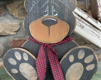 E-PATTERN Mini-critter Sitter Bear Wood DIY Pattern Digital Pdf - Etsy