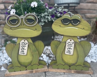 Patrón electrónico/Digital Medium Froggie Sitter (archivos PDF y SVG incluidos)