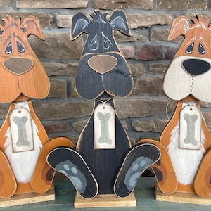 E-PATTERN Skinny Buddy Dog Porch Sitter Wood Craft DIY-patroon pdf- en svg-bestanden inbegrepen